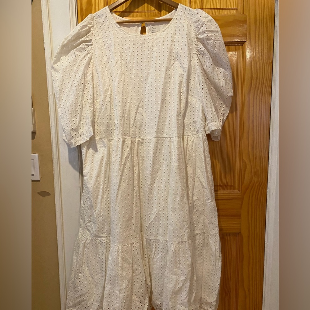 White Eyelet Dress